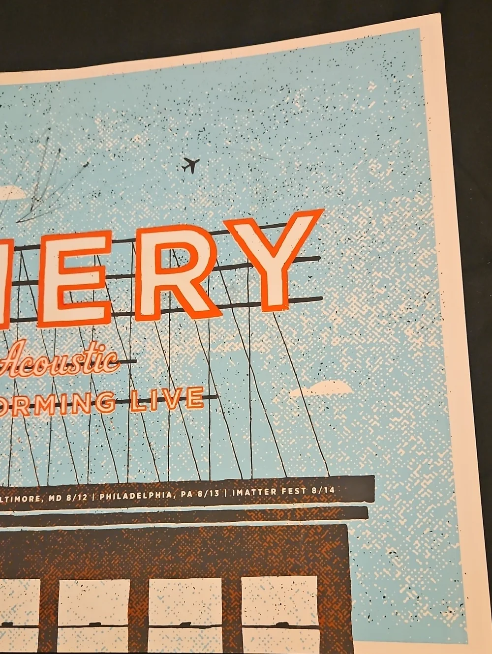 Autographed Emery Acoustic Tour 2016 Poster
